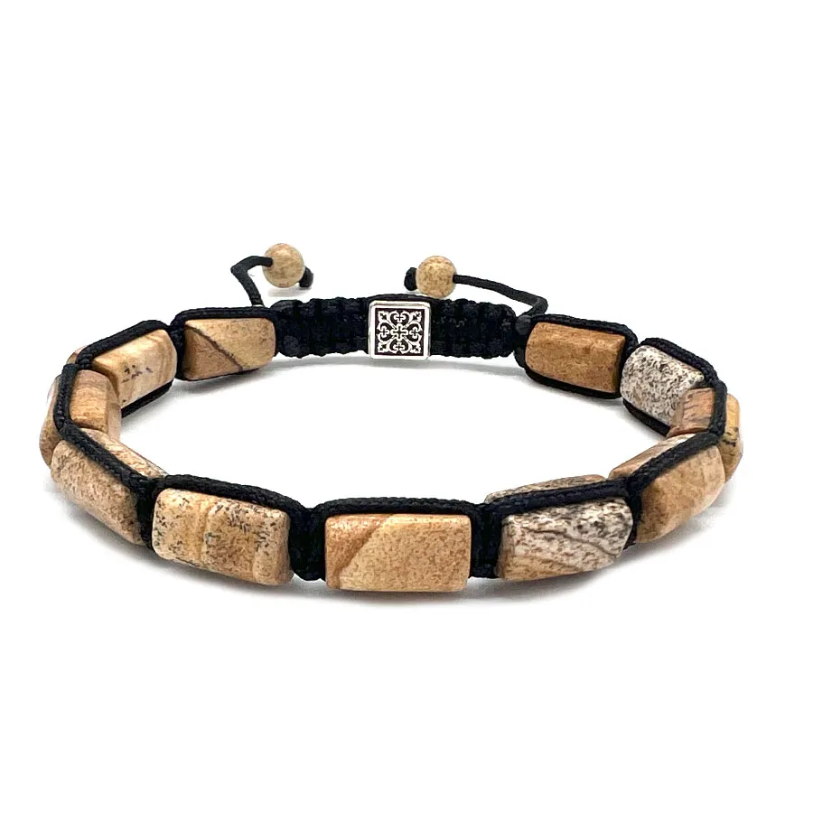 картинка Мужской браслет шамбала Яшма от магазина Beadsbrand