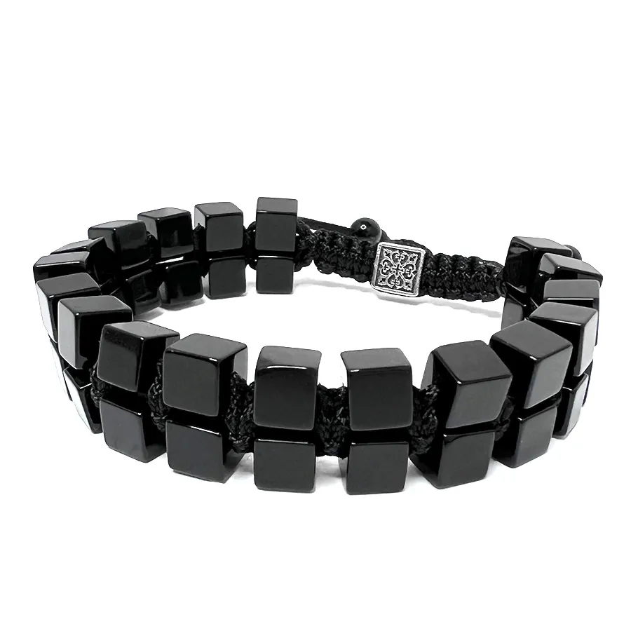 картинка Мужской браслет двойной Агат от магазина Beadsbrand