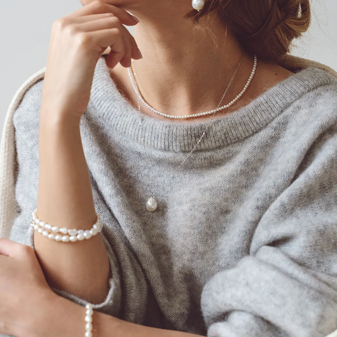 картинка Чокер женский из натурального жемчуга от магазина Beadsbrand